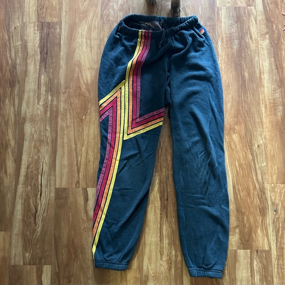 Aviator Nation Stripe Vintage Sweatpants - Picture 2 of 7